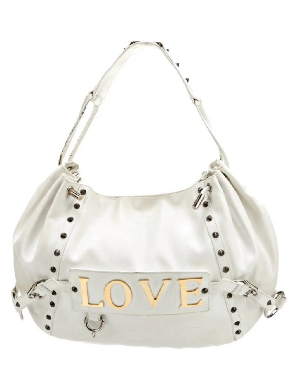 Final SALE Dolce & GABBANA Vintage Handbag Love Large Leather Iconic Hobo